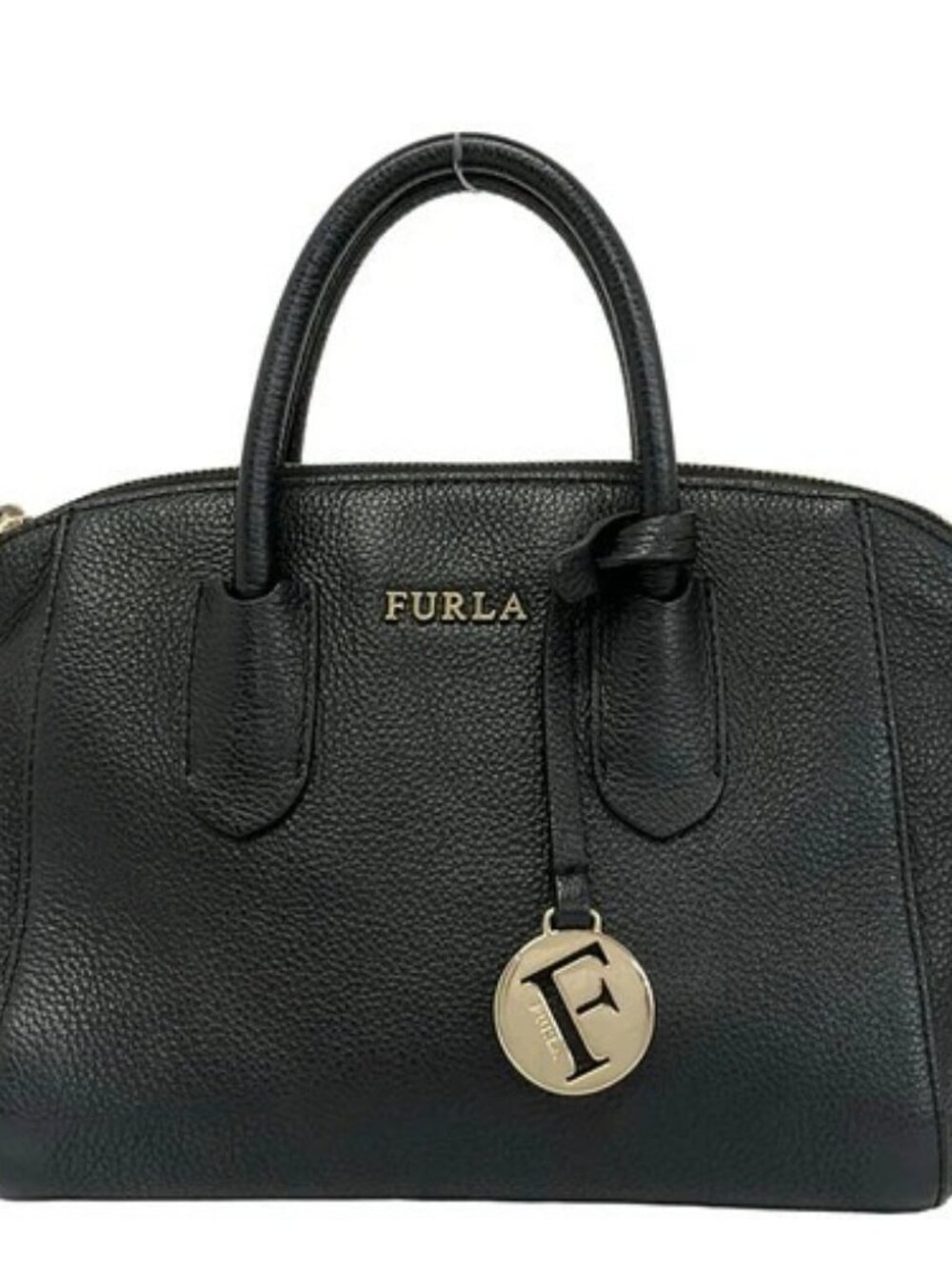 FURLA Black Leather Handbag